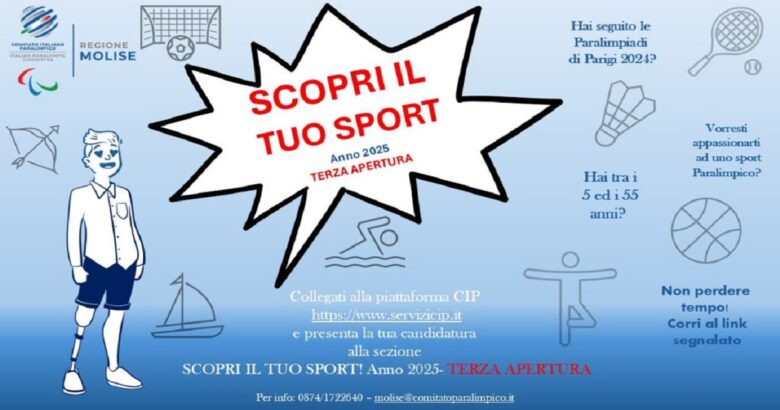 SCOPRI IL TUO SPORT, CIP Molise