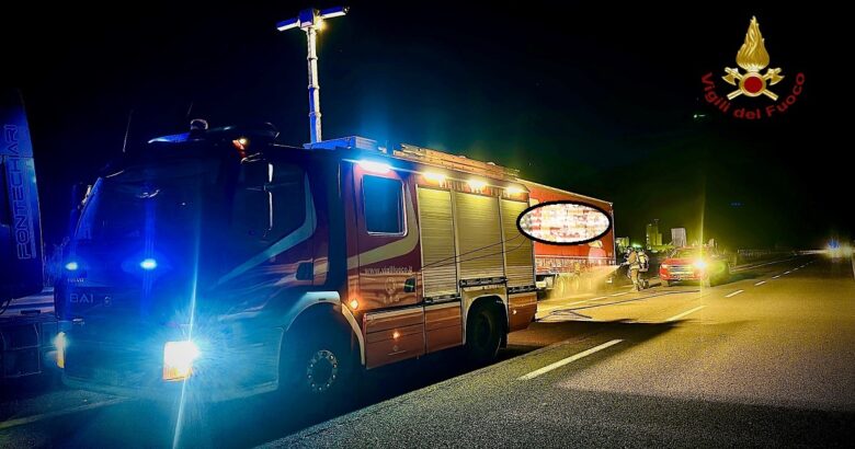 venafro, incendio, autotreno, ss 85