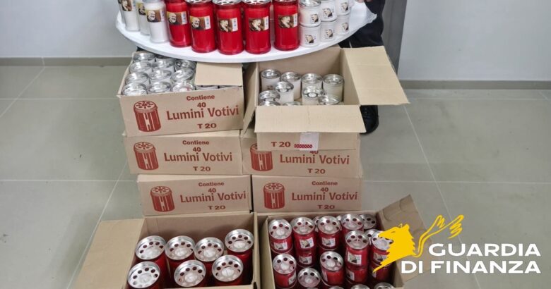 Blitz, Guardia di Finanza, sequestro, ceri votivi