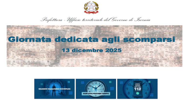 Isernia, Prefettura, scomparsi