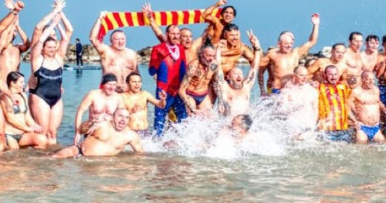 Termoli, Bagno di Capodanno, tuffo, mare