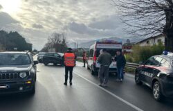 Venafro, incidente, SS 85 Venafrana, auto, camion, ferito