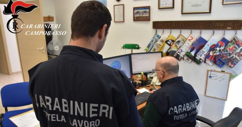 Carabinieri, droga, sanzioni, denuncia, sicurezza sul lavoro