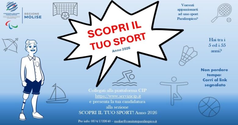 CIP Molise, Scopri il tuo Sport, sport paralimpico