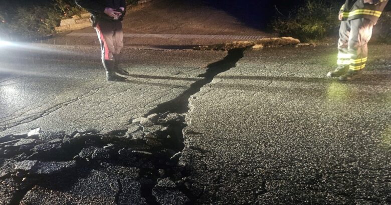 Maltempo, frana, Istonia, Agnone