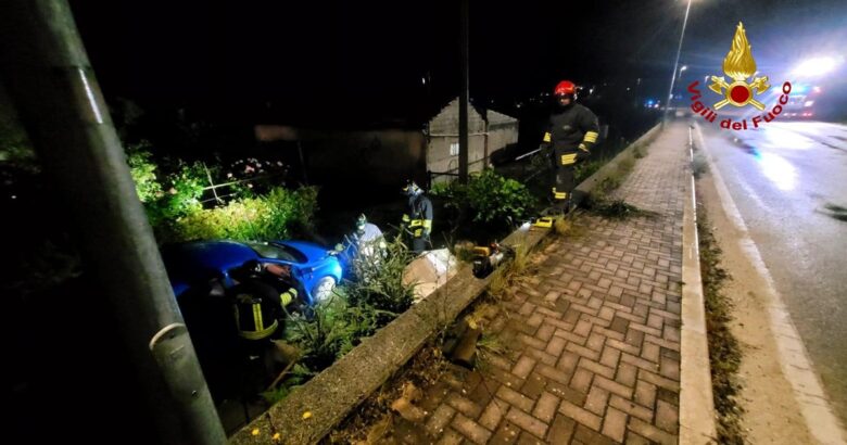 Isernia, incidente stradale, fuga gas