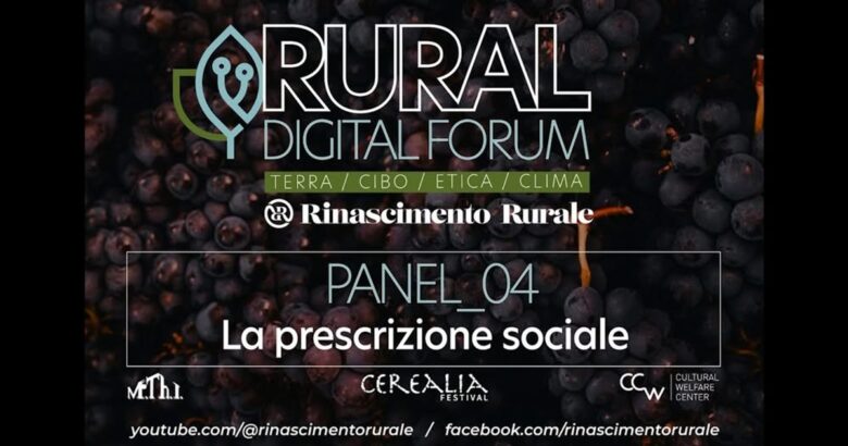 Prescrivi Molise, Rural Digital Forum, welfare culturale, aree interne