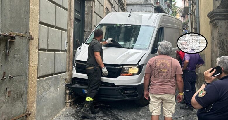 Venafro, furgone, abitazione, via Plebiscito, ferito